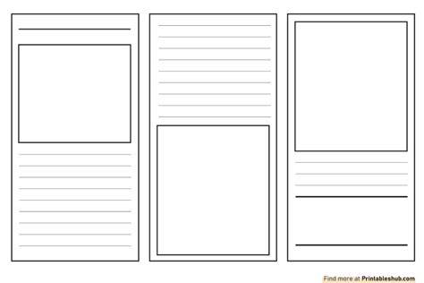 Blank Brochure Templates Word
