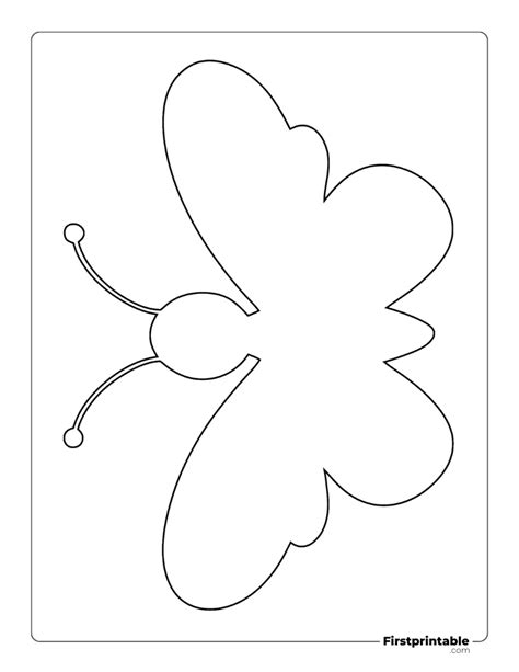 Blank Butterfly Template