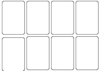 Blank Card Game Template