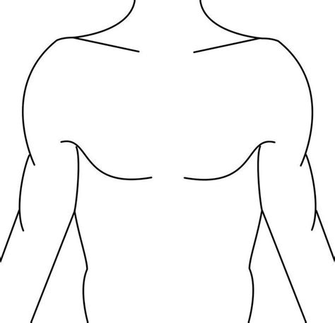 Blank Chest Tattoo Template