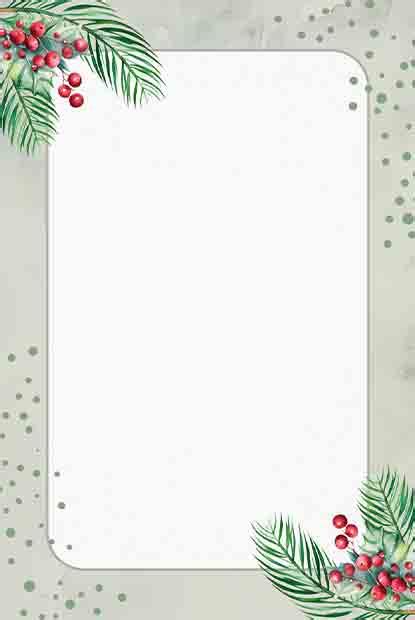 Blank Christmas Invitation Template Free