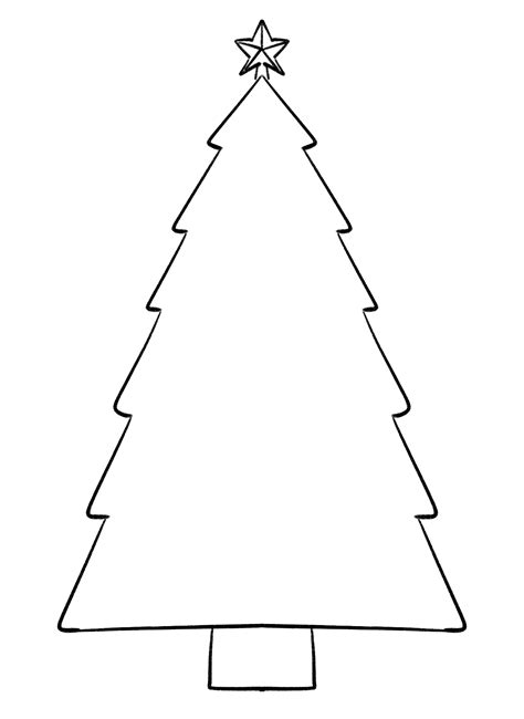 Blank Christmas Tree Printable
