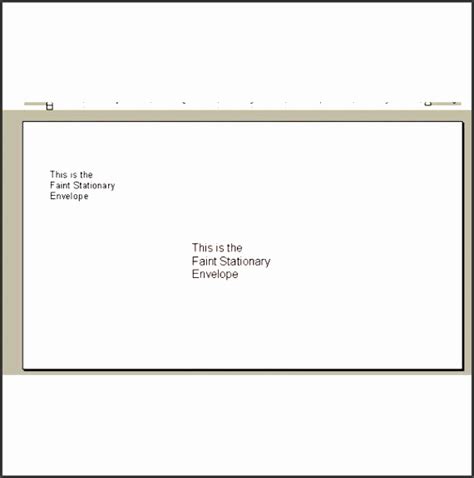 Blank Envelope Template Word