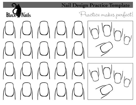 Blank Fingernail Template