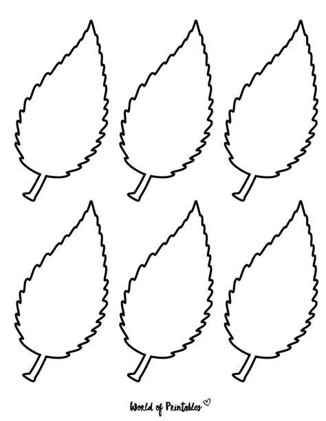 Blank Leaves Template