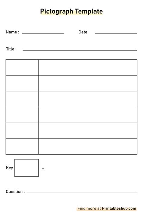 Blank Pictograph Template