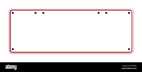 Blank Plate Number Template