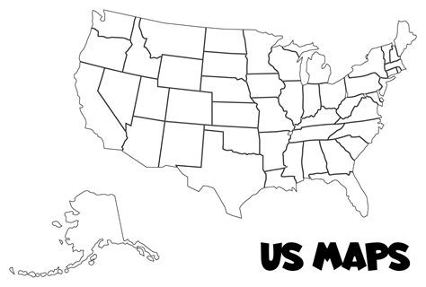 Blank Printable Us Maps