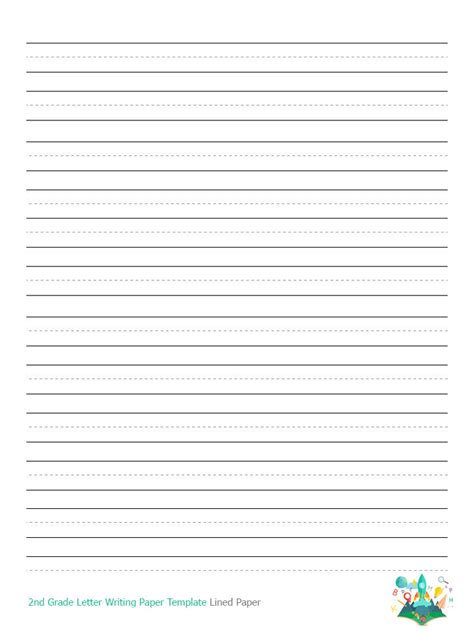 Blank Printable Writing Paper For 2nd Grade