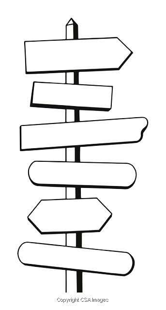 Blank Signpost Template