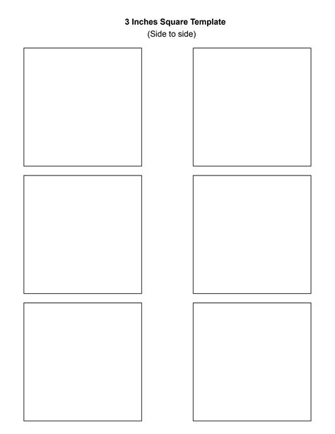 Blank Squares Template