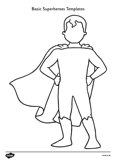 Blank Superhero Template