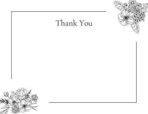 Blank Thank You Card Template
