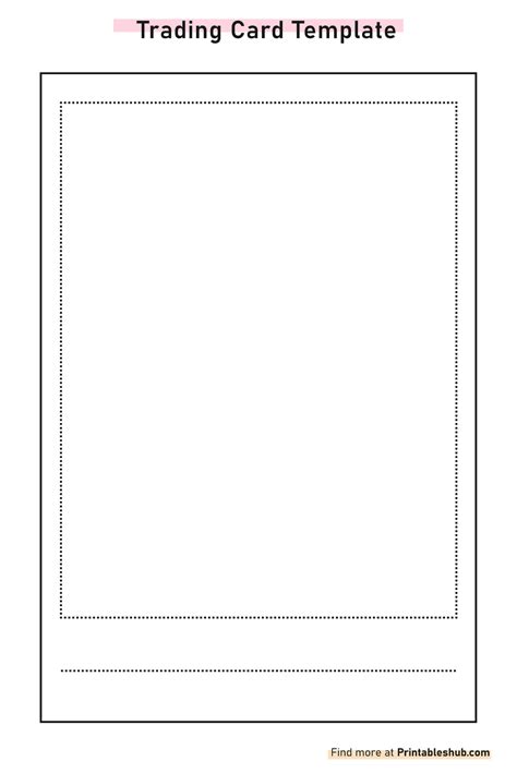 Blank Trading Card Template