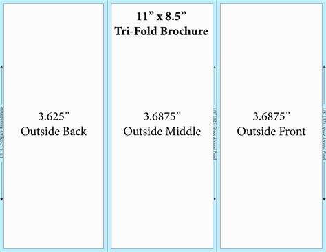 Blank Tri Fold Brochure Template