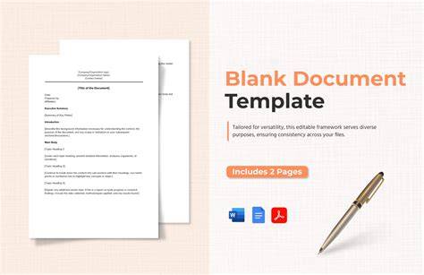 Blank Word Document Template