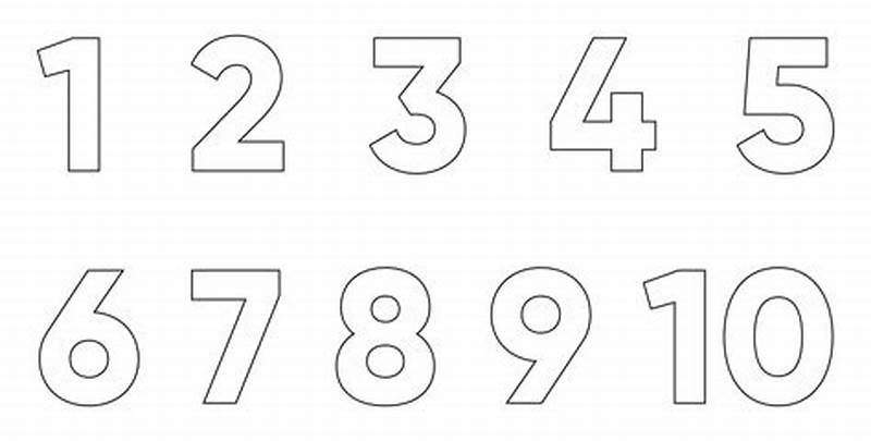 Block Numbers Printable