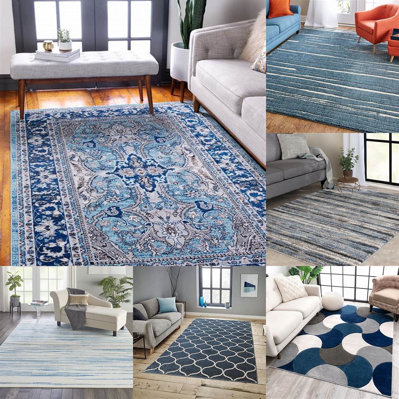 Blue rug