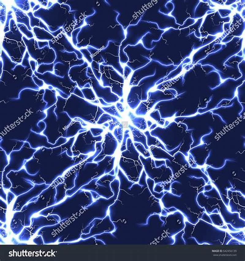 Blue Lightning Pattern