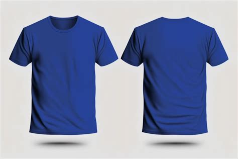 Blue T Shirt Template