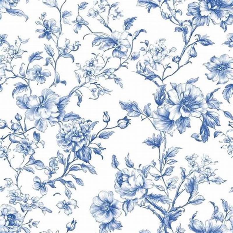 Blue Toile Pattern