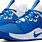 Blue and White Nike Basketball Shoes