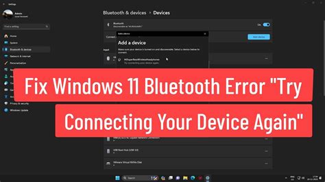 Bluetooth Error