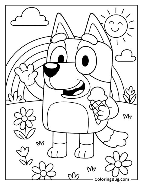 Bluey Coloring Sheets Printable