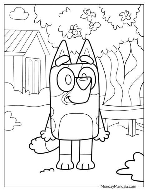 Bluey Free Printable Coloring Pages