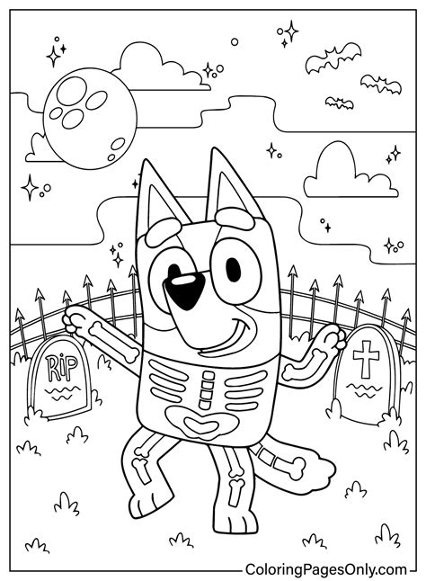 Bluey Halloween Printable