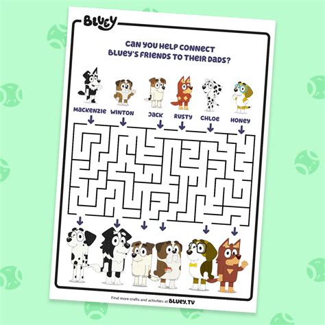 Bluey Maze Printable