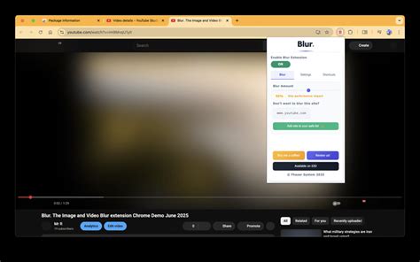Blur Extension