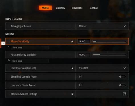 Bo6 New Sensitivity Chart