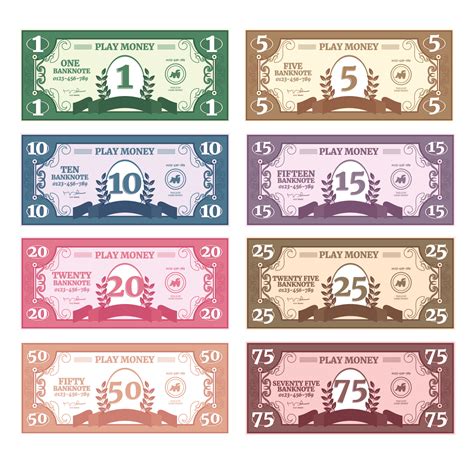 Board Game Money Printable