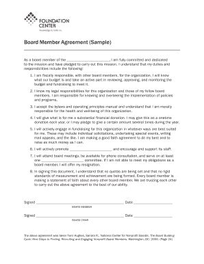 Board Member Contract Template