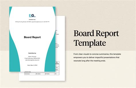Board Reporting Template