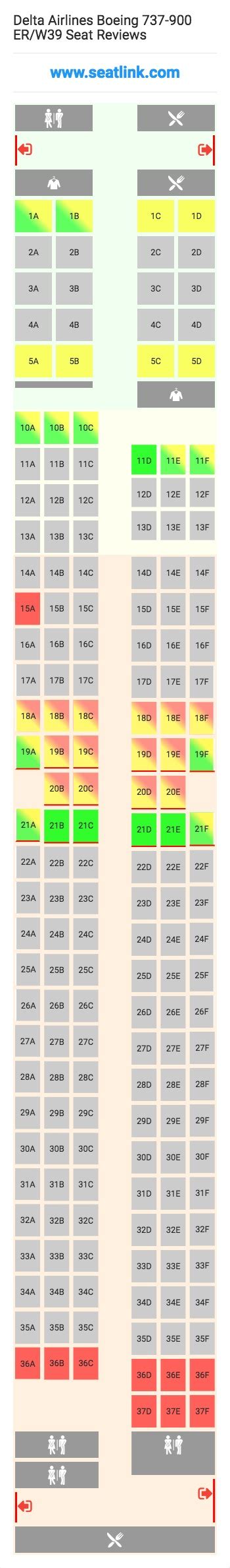 Boeing 737 900 Seating Chart Delta