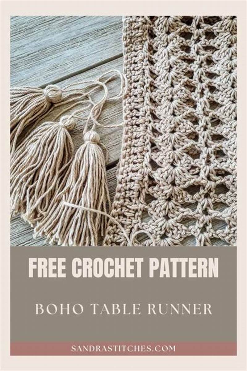 Boho Crochet Table Runner Pattern Free