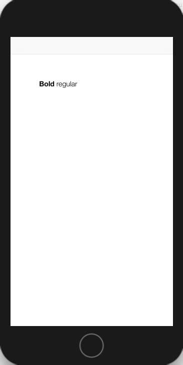 Bold  Non-Bold Text In A Single UILabel