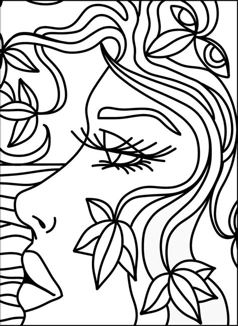 Bold Line Coloring Pages Printable