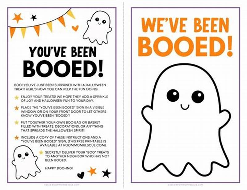 Booed Signs Printable