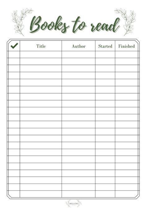 Book Reading Template