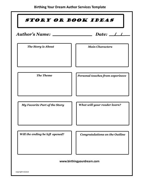 Book Writing Template