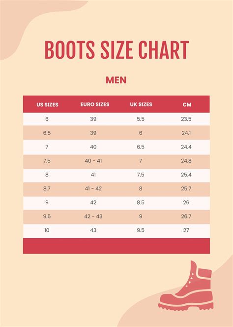Boot Size Chart