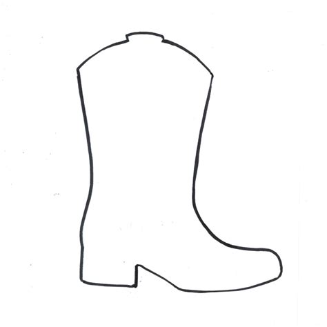 Boot Template Printable