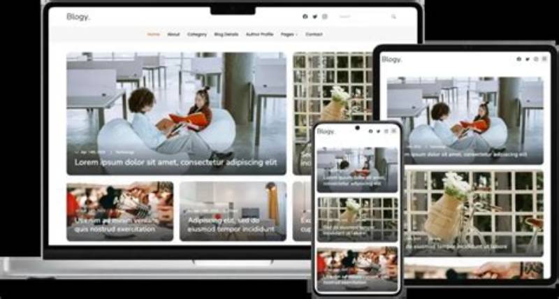 Bootstrap Template Blog Creative Modern