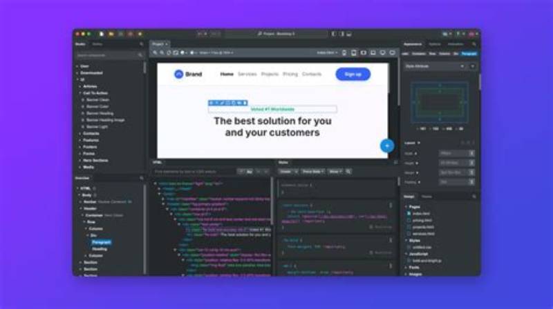 Bootstrap Template Tech Creative Modern