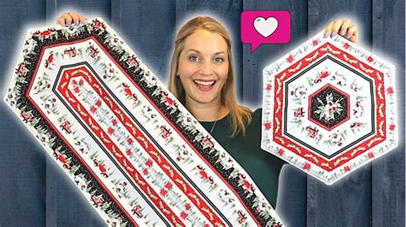 Border Print Table Runner Pattern