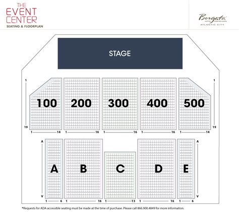 Borgata Seating Chart
