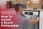 Bosch Dishwasher Setup